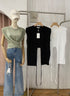 MATINEE Round Neck CRISs Cross Tie Tops